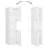 Armario de baño madera contrachapada blanco 30x30x130