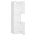 Armario de baño madera contrachapada blanco 30x30x130