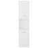 Armario de baño madera contrachapada blanco 30x30x130