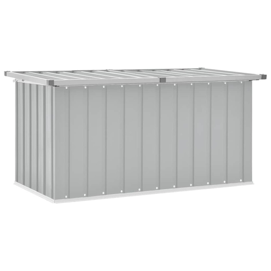 Caja de almacenaje para jardín gris 129x67x65