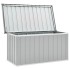 Caja de almacenaje para jardín gris 129x67x65