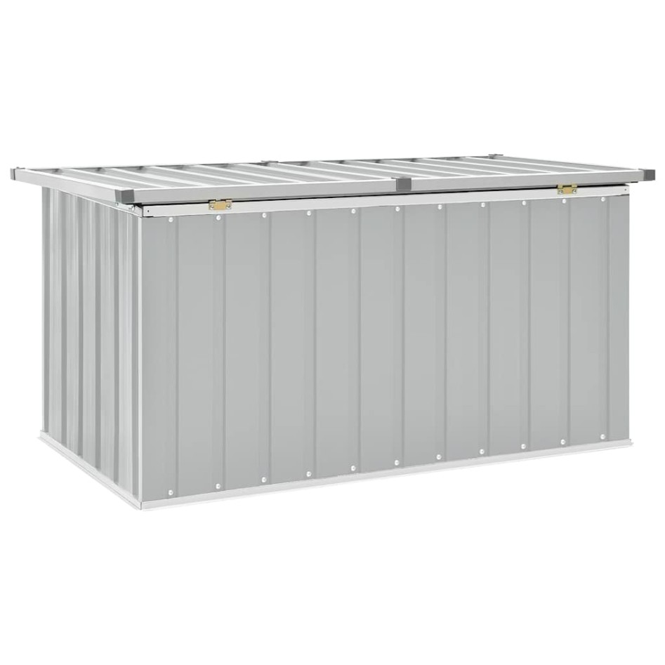 Caja de almacenaje para jardín gris 129x67x65