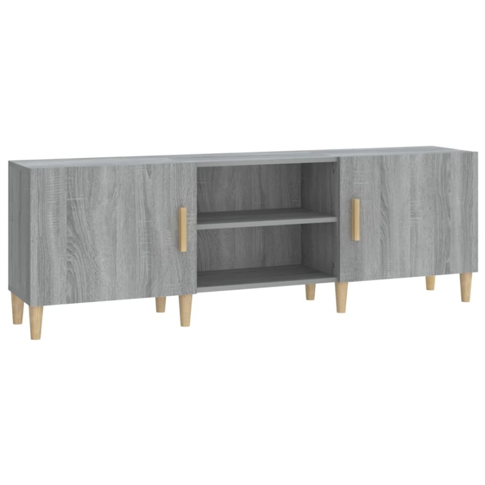 Mueble para TV madera contrachapada gris Sonoma 150x30x50