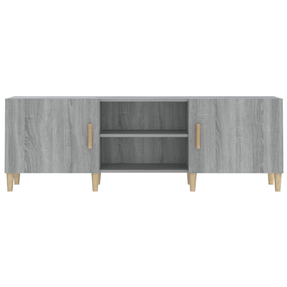 Mueble para TV madera contrachapada gris Sonoma 150x30x50