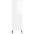 Aparador alto madera contrachapada blanco brillo 40x36x110