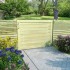 Puerta de valla de jardín madera pino impregnada 75x100