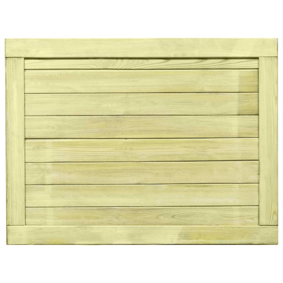 Puerta de valla de jardín madera pino impregnada 75x100
