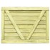 Puerta de valla de jardín madera pino impregnada 75x100
