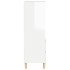 Aparador alto madera contrachapada blanco brillo 40x36x110