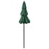 Sombrilla de jardín de 3 niveles con palo de aluminio verde 2