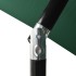 Sombrilla de jardín de 3 niveles con palo de aluminio verde 2
