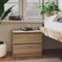 Mesita de noche madera contrachapada roble Sonoma 50x39x43,5