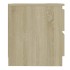 Mesita de noche madera contrachapada roble Sonoma 50x39x43,5