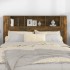 Mueble cabecero color roble ahumado 160x18,5x104,5
