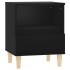 Mesitas de noche 2 unidades negro 40x35x50