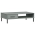 Mesa de centro con patas de metal OSLO madera maciza pino
