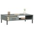 Mesa de centro con patas de metal OSLO madera maciza pino