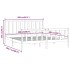 Estructura de cama madera maciza marrón miel 200x200