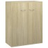 Aparador de madera contrachapada color roble Sonoma 60x30x75