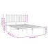 Estructura cama sin colchón con cabecero metal blanco