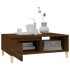 Mesa de centro madera de ingeniería roble marrón 90x60x35