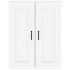 Armario de pared colgante blanco brillante 69,5x32,5x90