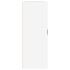 Armario de pared colgante blanco brillante 69,5x32,5x90
