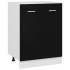 Armario inferior de cocina ingeniería negro 60x46x81,5
