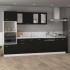 Armario inferior de cocina ingeniería negro 60x46x81,5