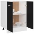 Armario inferior de cocina ingeniería negro 60x46x81,5