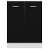 Armario inferior de cocina ingeniería negro 60x46x81,5