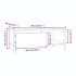 Mesa de centro madera contrachapada negro 90x50x36,5