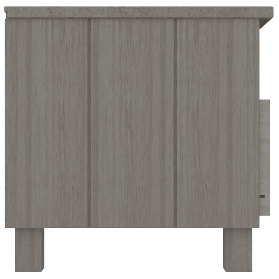Mueble de TV HAMAR madera maciza pino gris claro 106x40x40
