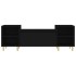 Mueble para TV madera contrachapada negro 160x35x55
