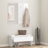 Set de muebles de recibidor madera contrachapada blanco