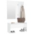 Set de muebles de recibidor madera contrachapada blanco