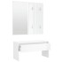 Set de muebles de recibidor madera contrachapada blanco