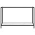 Mesa de consola blanco vidrio templado 120x35x75
