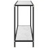 Mesa de consola blanco vidrio templado 120x35x75