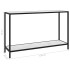 Mesa de consola blanco vidrio templado 120x35x75