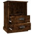 Mesitas de noche 2 unidades color roble ahumado 43x36x60