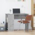 Escritorio de madera contrachapada gris hormigón 100x55x75