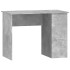 Escritorio de madera contrachapada gris hormigón 100x55x75
