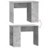 Escritorio de madera contrachapada gris hormigón 100x55x75
