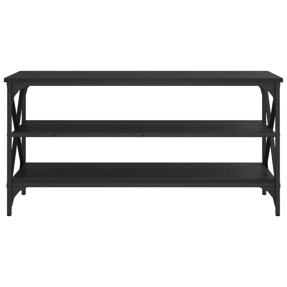 Mueble para TV madera contrachapada negro 100x40x50