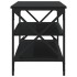 Mueble para TV madera contrachapada negro 100x40x50