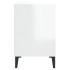 Mueble de TV madera contrachapada blanco brillo 100x35x55