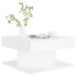 Mesa de centro madera contrachapada blanco 57x57x30