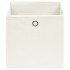 Cajas de almacenaje 10 uds tela blanco 32x32x32