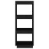 Estantería/divisor de espacios madera pino negro 40x35x103